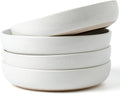 Famiware Milkyway 4-Piece Stoneware 33 oz Pasta Bowl Set, White